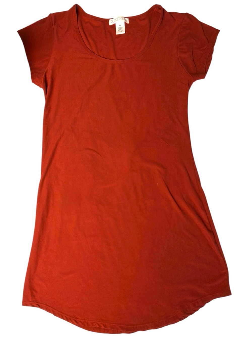 Planet Gold scoop neck rust red mini dress Women’s size XL | ab8